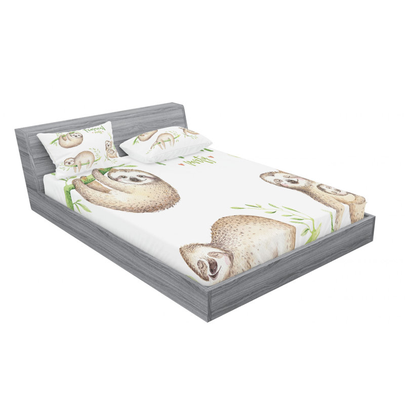 Microfiber Sheet Set, Queen Sheet Set with Fitted Sheet