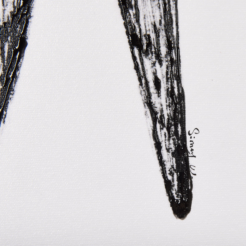 Reproduction d'art texturée encadrée rétro