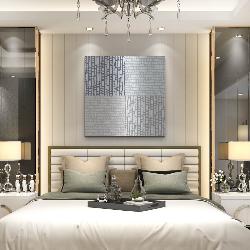  «Cross Current Square Up Cool» par Cheryl Warrick, art mural en métal, 36 po x 36 po, H 36 po x l 36 po