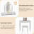 Jalea Vanity Desk with Mirror and Lights, Modern Makeup Table and Cushion Stool Set with 4 Drawers-1227969386