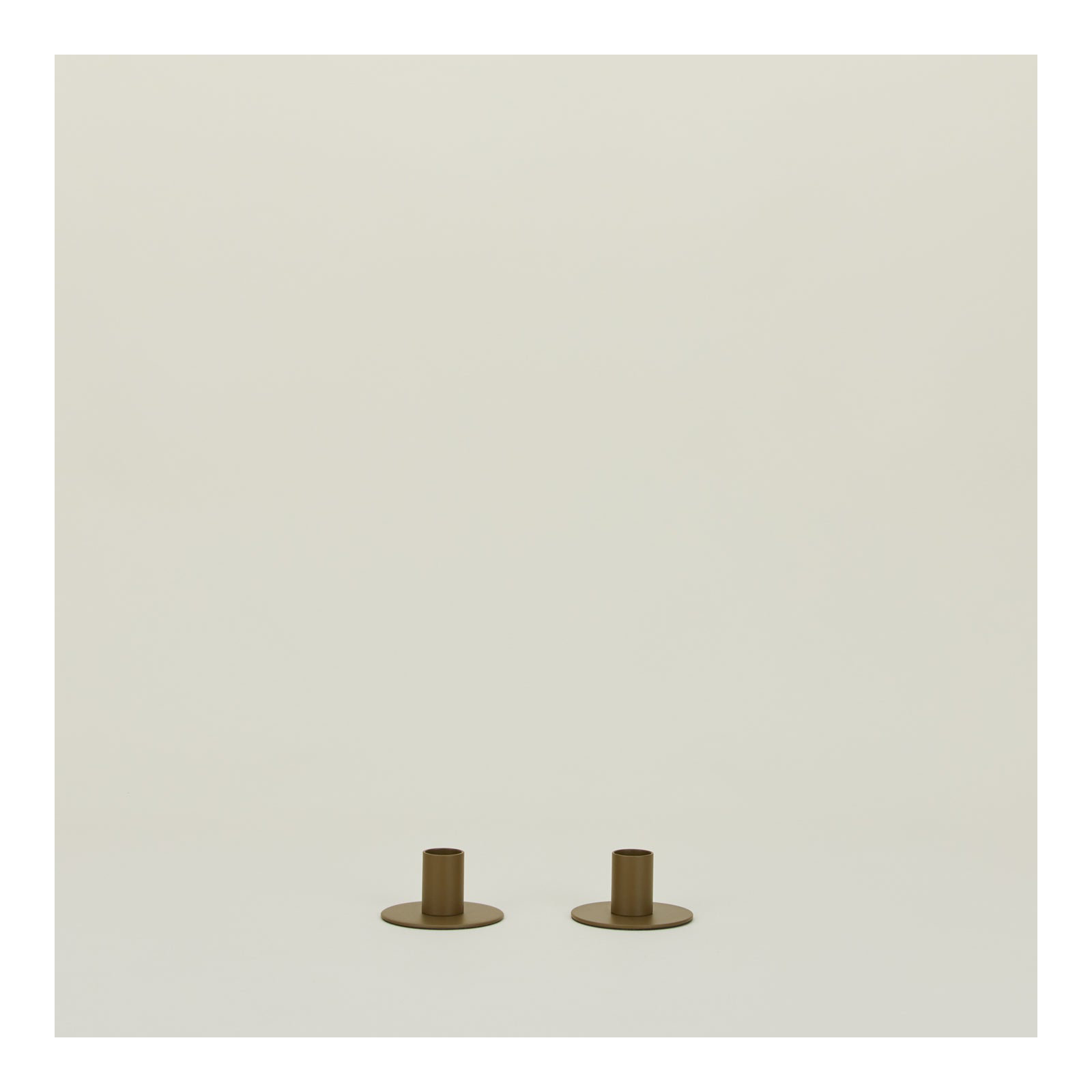 Essential 1.5'' H Stainless Steel Tabletop Candlestick, Olive