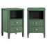 Ensemble de 2 tables de chevet avec rangement Ahouh