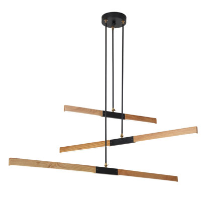 Dromore 3 - Light Black LED Cluster Pendant
