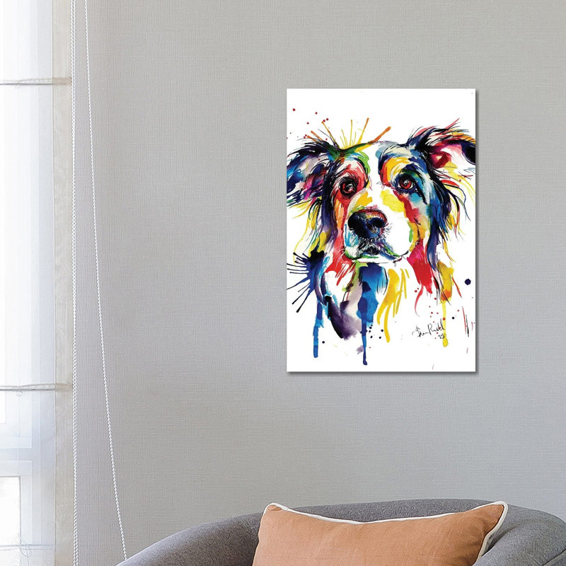 Border Collie by Weekday Best - Wrapped Canvas Painting, 66.04 cm H x 45.72 cm W x 3.175 cm D