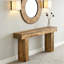 Console 63 po, canapé de style campagnard