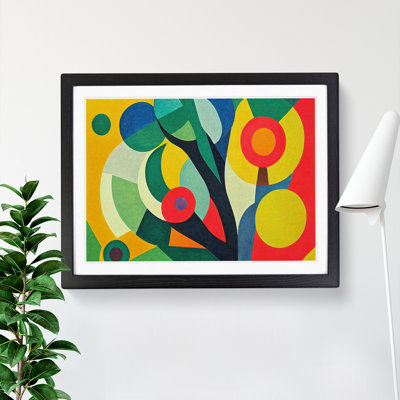 XH1022-7094X Powerful Abstract Flowers - Single Picture Frame Print