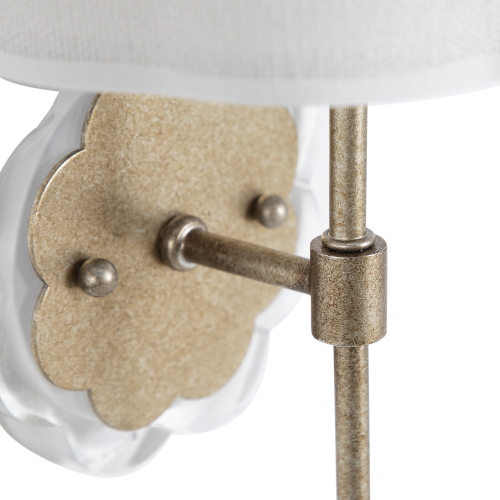 Shirley Single Light Wallchiere, Silver