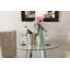 Round Glass Top Metal Base Dining Table