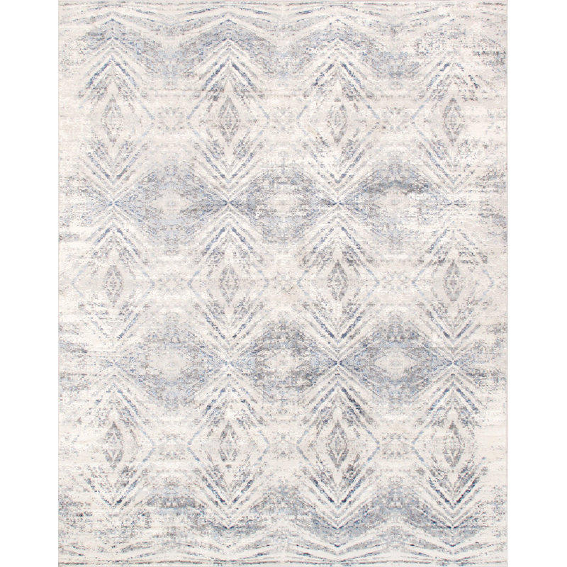 Tapis gris / beige Efes, Rectangle de 10 pi x 14 pi