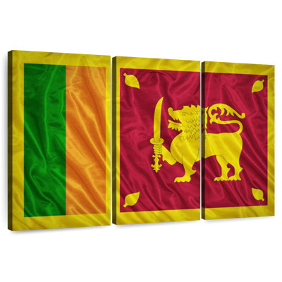 Shiny Sri Lanka Flag