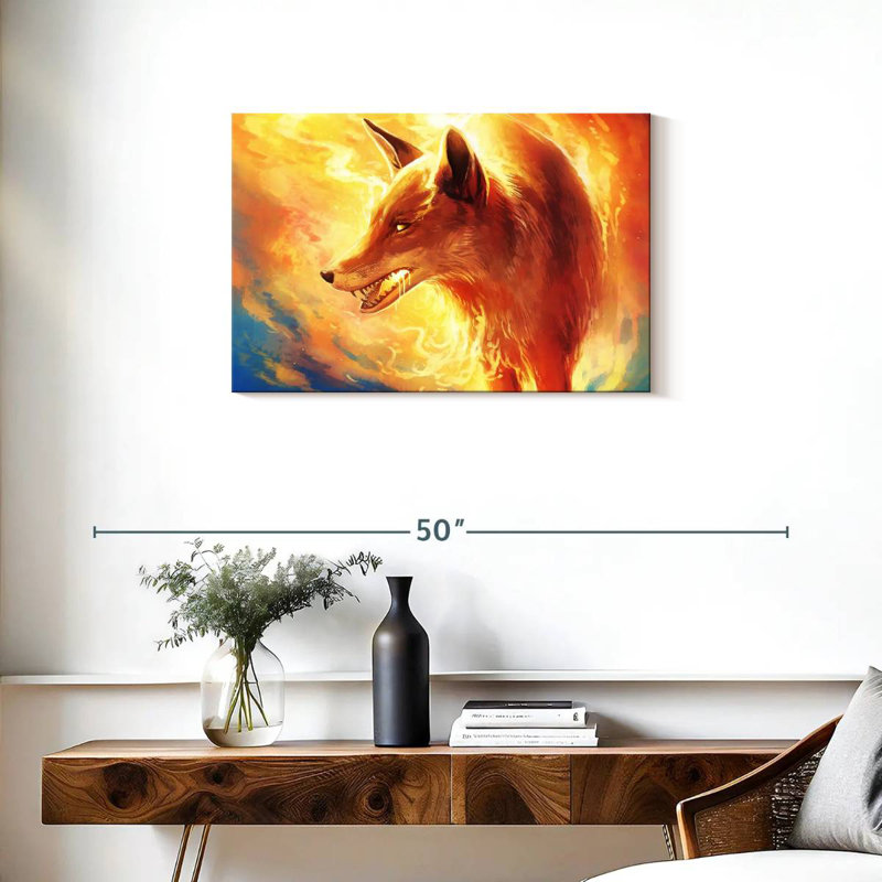 Brampt Fire Fox, 20" H x 30" W