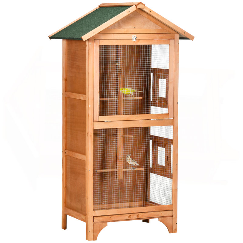 Cage à oiseaux en bois 60 po