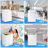   BacklD 3.5 Cu.Ft. Chest Freezer, Deep Freezer with Quick Freezing System & Adjustable Thermostat- Low Noise Freezer with Removable Basket for Homes, Garages & Basements, White