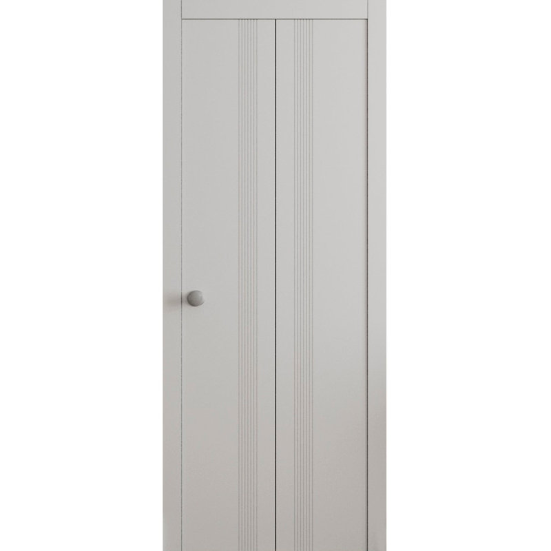 Portes coulissantes pliantes pour garde-robe - ESSENTIAL 0777 - Ensemble de quincaillerie de moulures à moulures robustes - Portes de garde-robe de chambre en bois massif