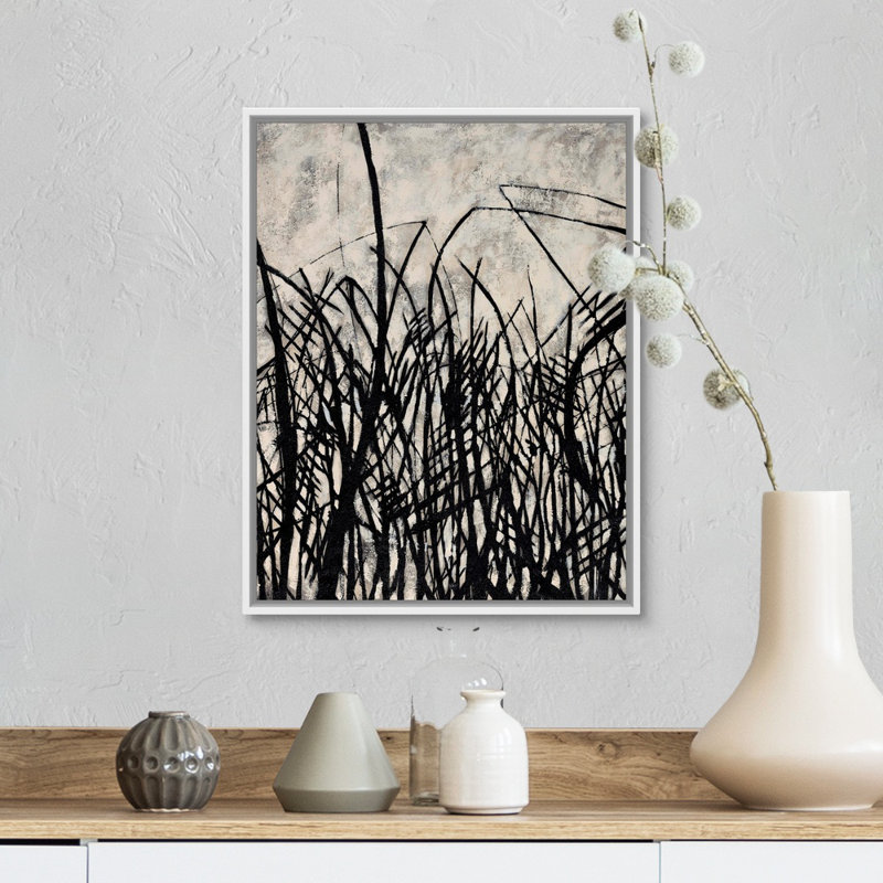 Reproduction d'art sur toile, Cadre flottant blanc, H 16 po x l 13 po x P 1,75 po