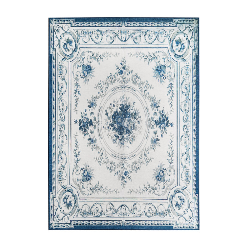 Performance Flatweave Washable Oriental Indoor / Outdoor Rug, Rectangle 5' x 7'