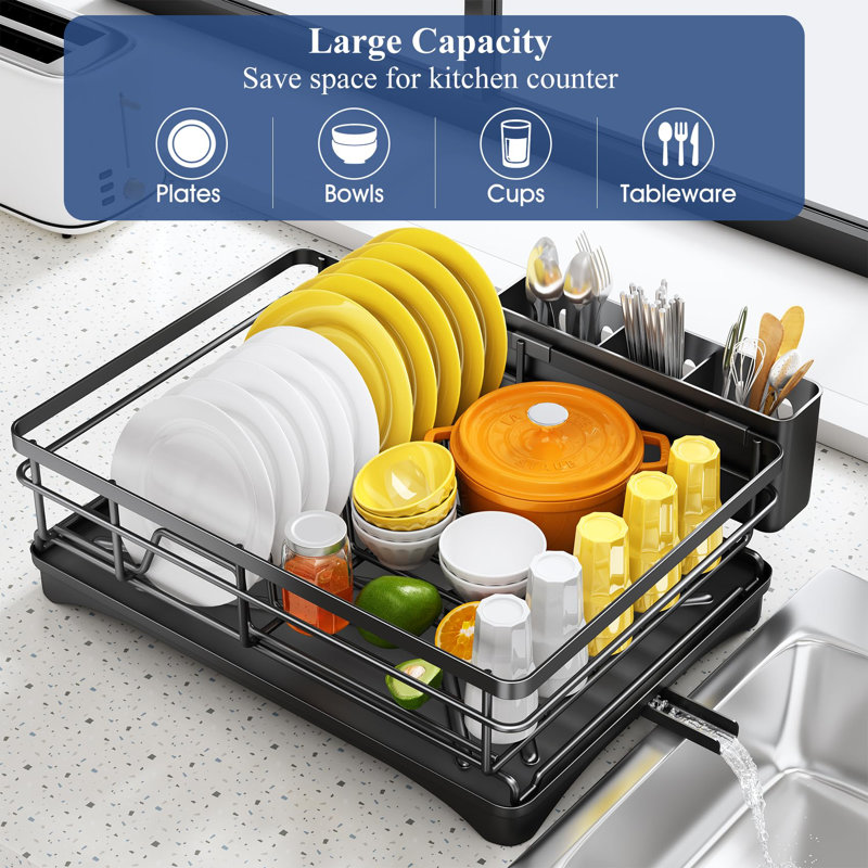 Dish Drying Rack For Kitchen Counter - Large Dish Rack