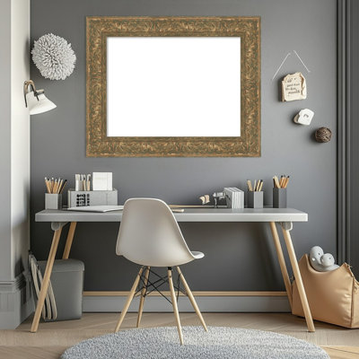 Luxe Bronze Gold Framed Dry Erase Magnetic Board, Organization Boards