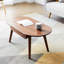 Ensemble de table de salle à manger en osier toutes saisons avec plateau en bois et coussin