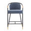 Tabouret de comptoir rembourré avec structure en métal (ensemble de 2)-1052778149