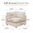 37.4" Heffernan Accent Chair Modular Sectional Sofa-110585081