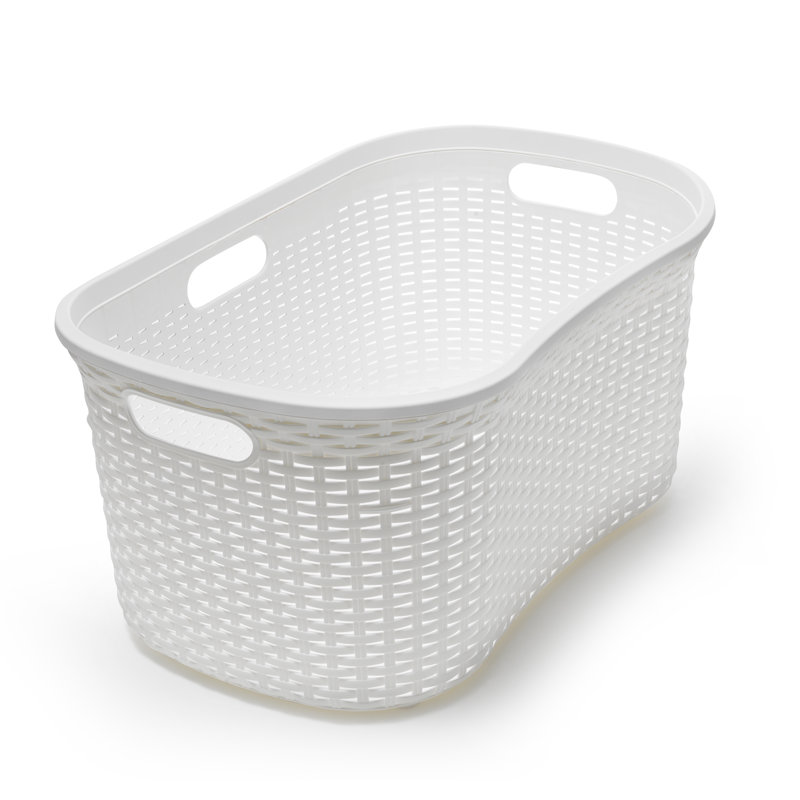 Plastic Laundry Basket with Handles