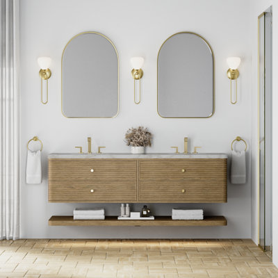 Meuble-lavabo double l 72 po Allamari