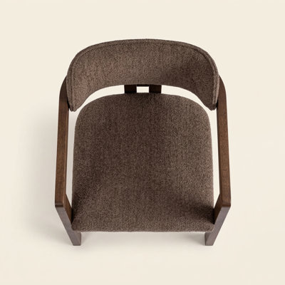 Chaise de salle à manger moderne en bois massif Alastair