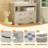 Hessle 47.2'' Solid Wood Baby Changing Table With Four Drawers And Open Storage Space
