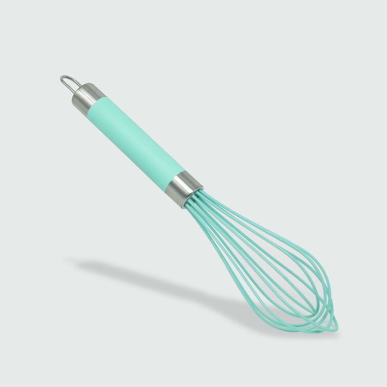 Silicone Whisk,Professional Whisks for Cooking Non Scratch,Stainless Steel  & Sil