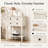Fahari 23.72'' Compact Freestanding Wooden Console Table with 3 Drawers and a Bottom Shelf-1082988715