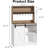 Coffee Bar Hutch with LED Light, Storage & Sliding Barn Door-634341457