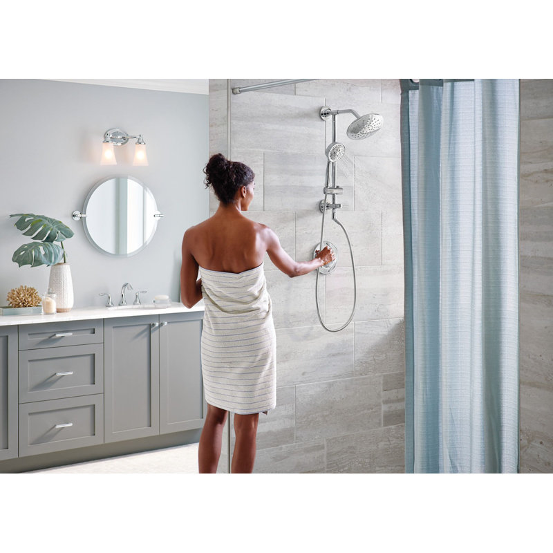 Moen Annex Rail Slide Bar Shower Pipe, Chrome