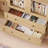 72.4" H Glass Doors Bookcase With Drawers And Adjustable Shelves
