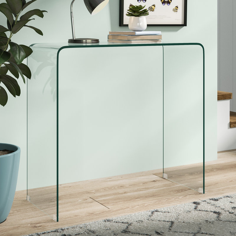 Adrienne 80cm Glass Console Table