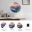 Horloge murale en verre Mountain-1597154766
