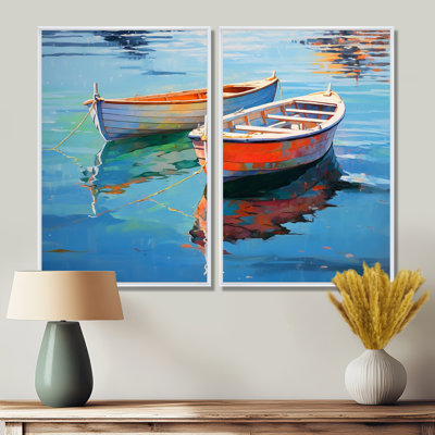 «Boat Harmonic Waters - Transport Boat», reproduction d'art sur toile