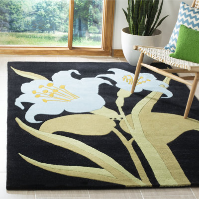Candelo Hand Tufted Wool And Viscose Floral Rug