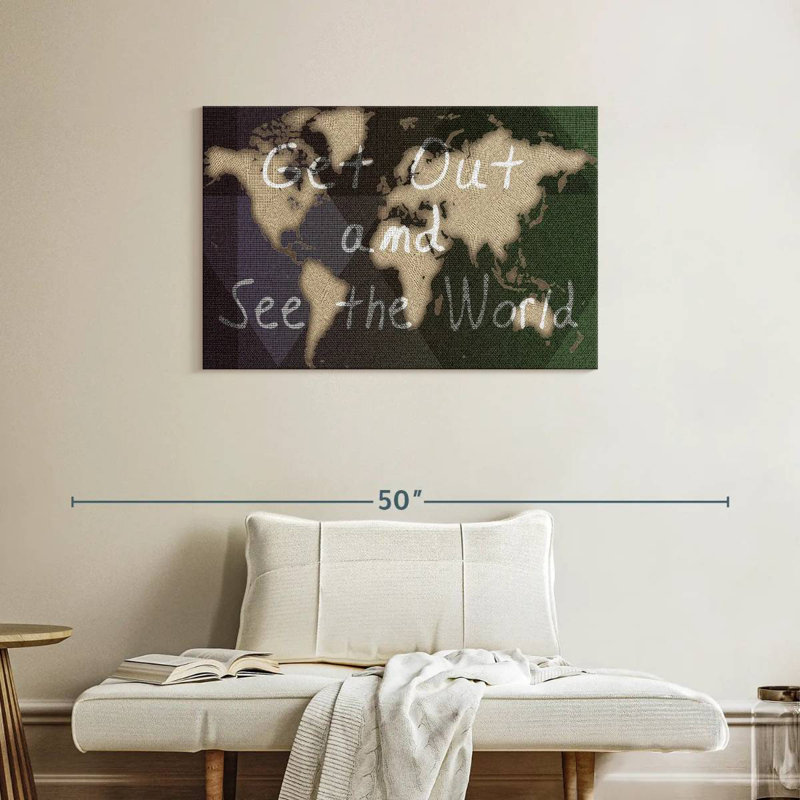 Aliaz See The World, 24" H x 36" W