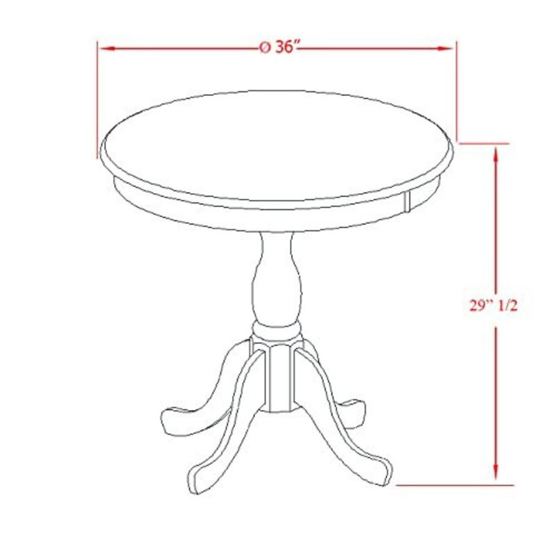 L'ensemble de 3 tables de salle à manger modernes comprend une table de cuisine ronde avec piédestal et 2 chaises rembourrées en tissu de couleur noire, noir brossé