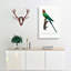 Blossom-Headed Parakeet by F. Levaillant - Wrapped Canvas Painting-55371795