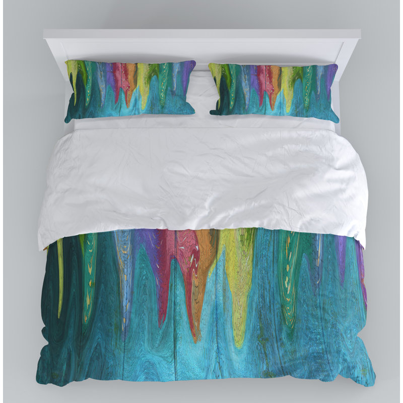 Abstract Duvet Cover, King Duvet Cover + 2 King Shams