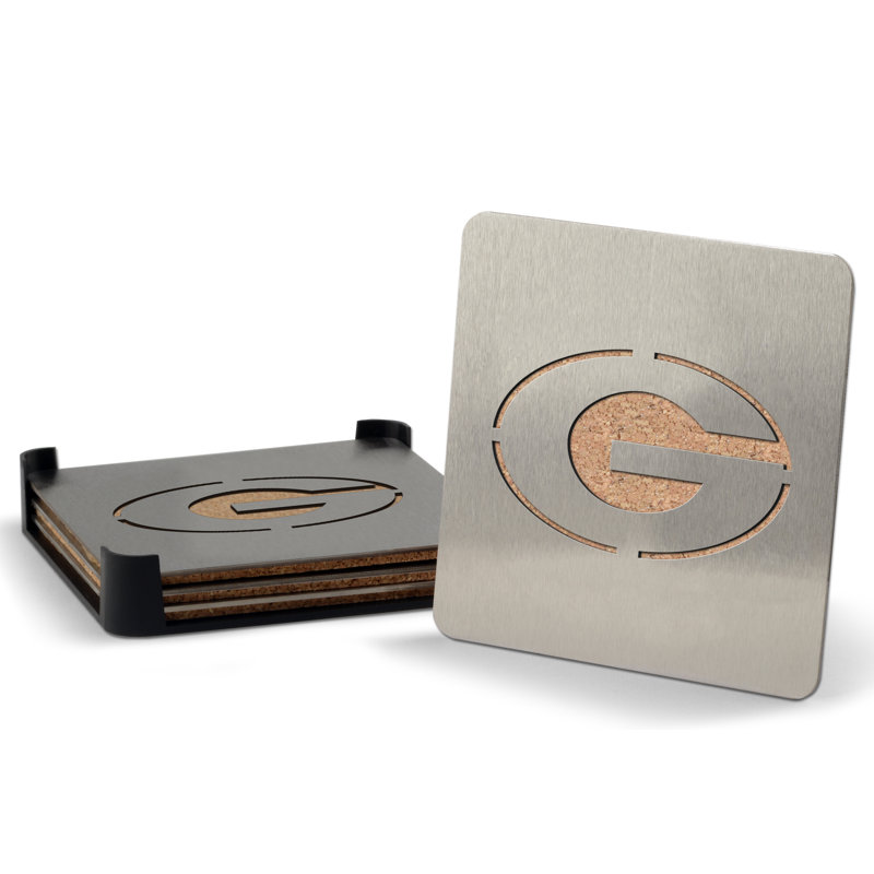NCAA Coaster Set, Georgia Bulldogs