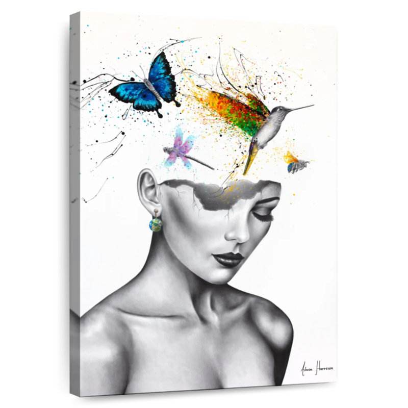 Leisha World In Her Mind, H 24 po x l 16 po