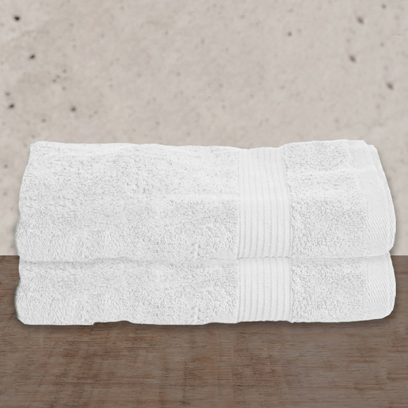 Ensemble de draps de bain 2 pièces Frisbee, Blanc