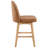 Bisto Genuine Leather Swivel Counter Height Bar Stool with Solid Wood legs-125348339