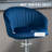 Swivel Upholstered Adjustable Height Counter Stool with Metal Frame-1626712988