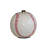 12-inch tall ceramic table lamp, baseball design, linen shade