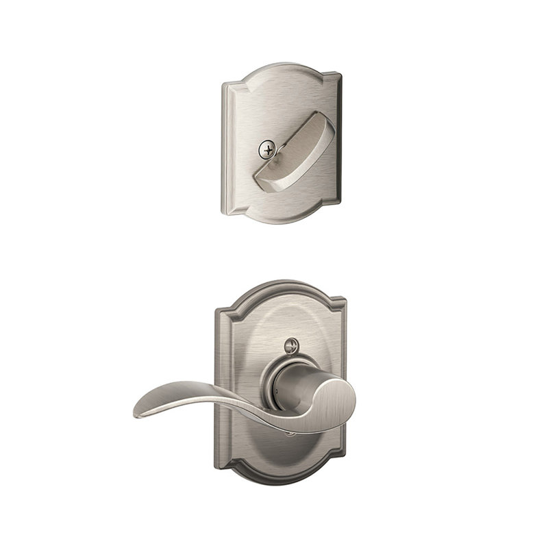 Accent Interior Lever Set, Left, Satin Nickel