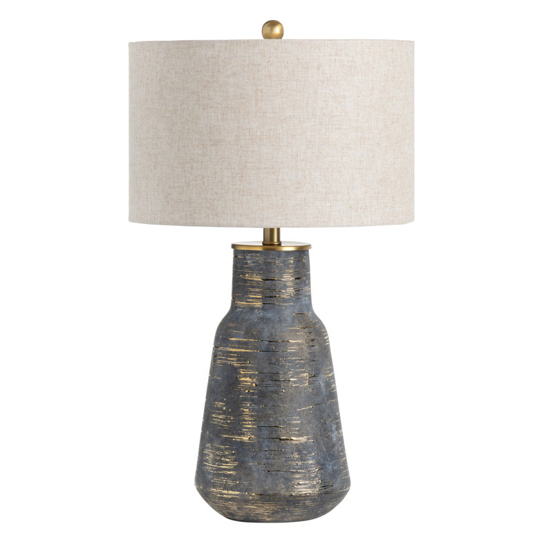 Thaj Ceramic Table Lamp, Black